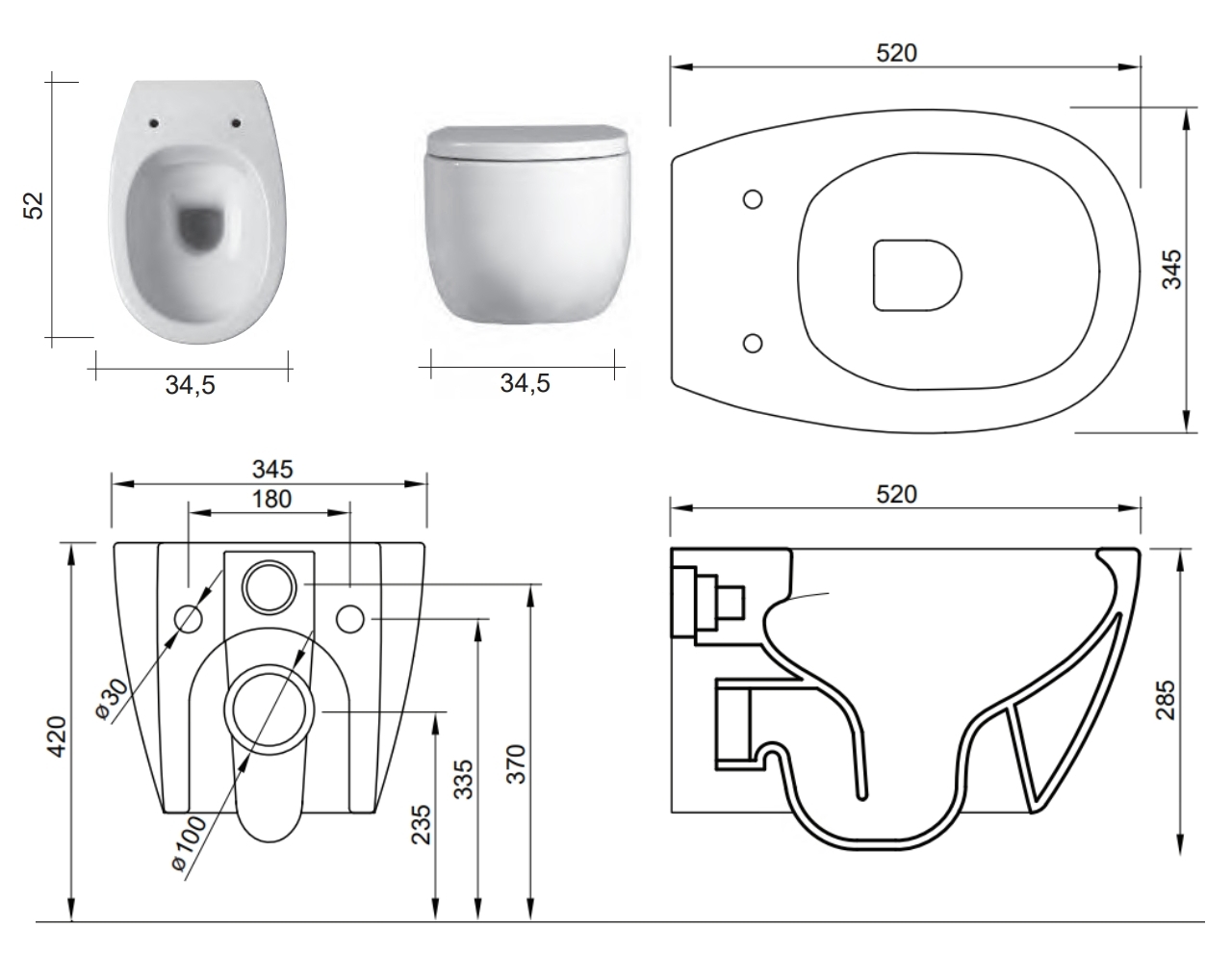 Nic Design Milk (003482003_005528003) Габаритні розміри