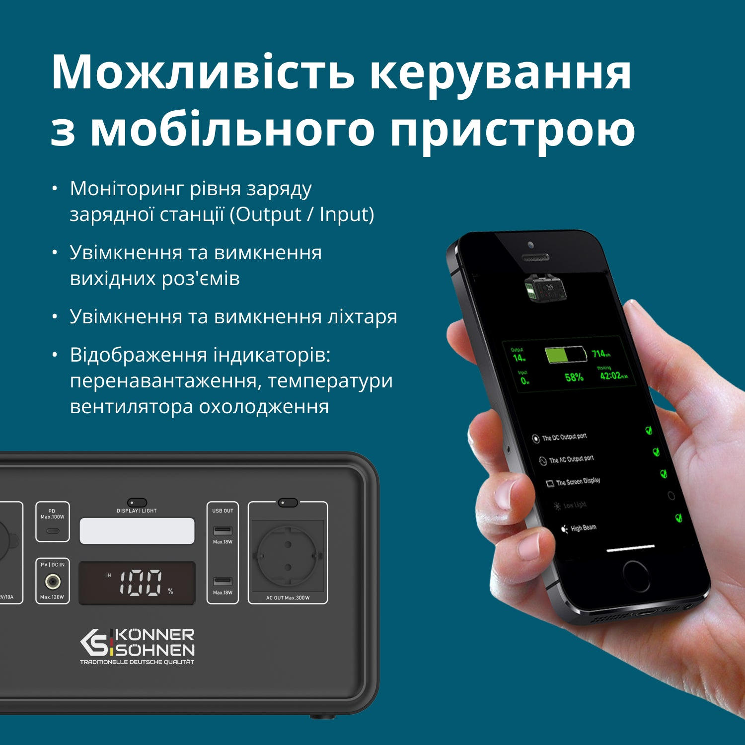 Konner&Sohnen KS 500PS, 500 Вт / 448Вт*час в магазине в Киеве - фото 10