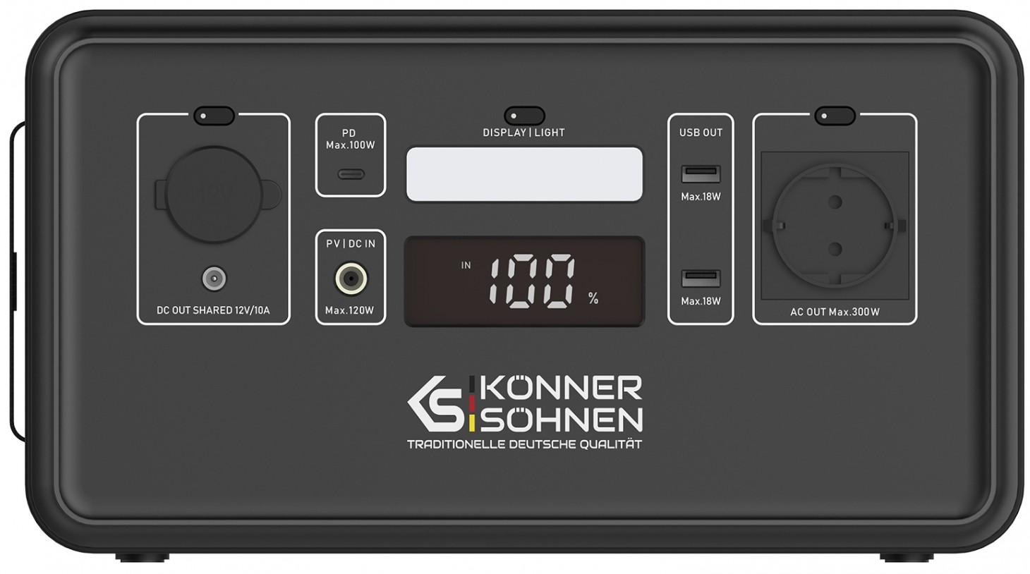 Портативная зарядная станция Konner&Sohnen KS 500PS, 500 Вт / 448Вт*час