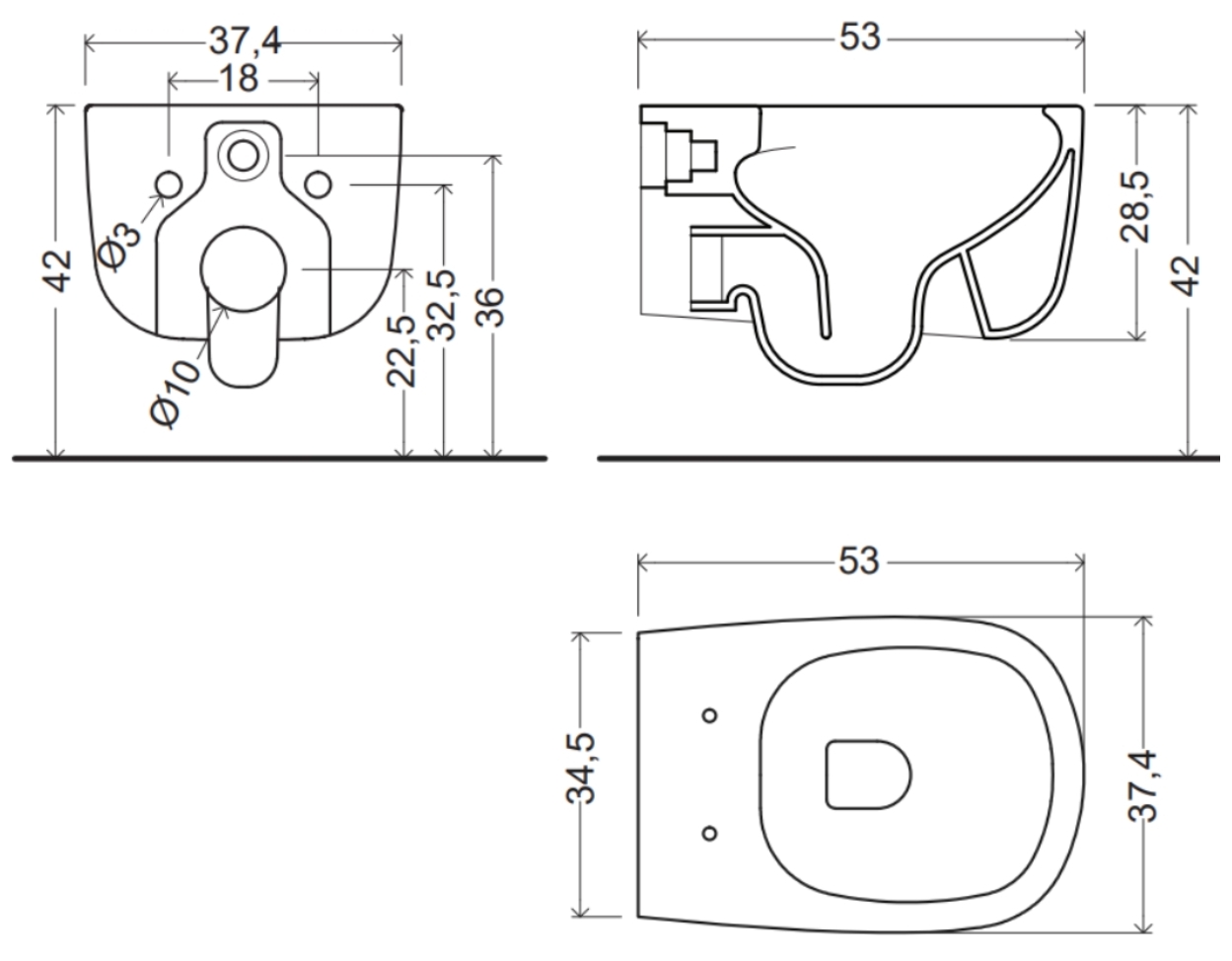 Nic Design Ovvio (003479001) Габаритні розміри