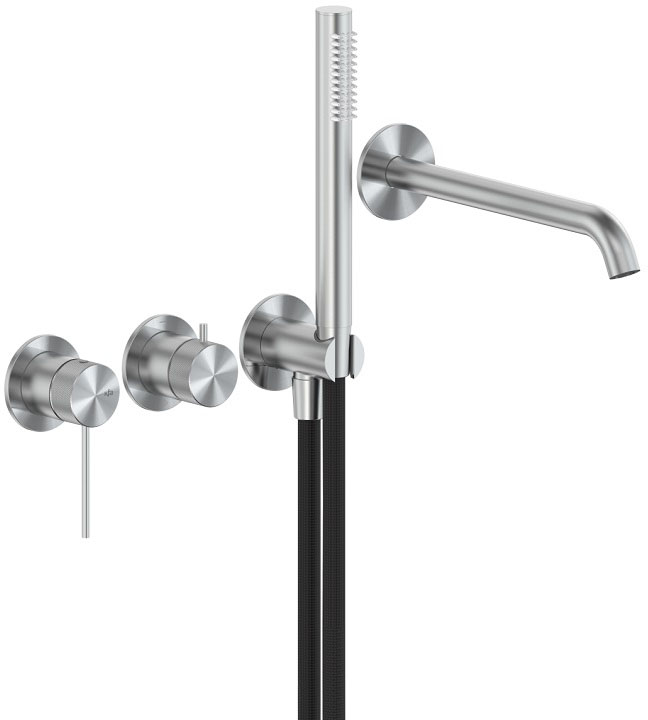 Смеситель для ванны KFA Armatura Moza 316L Stainless Steel 5049-410-22