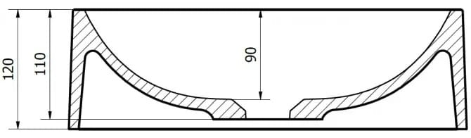 Axis Group Maun 40 (11B.MN0II.92A.0000B) Габаритні розміри