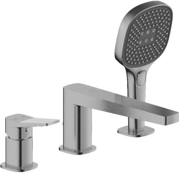 Смеситель для ванны KFA Armatura Malaga PVD Gun Metal Grey 4525-210-61