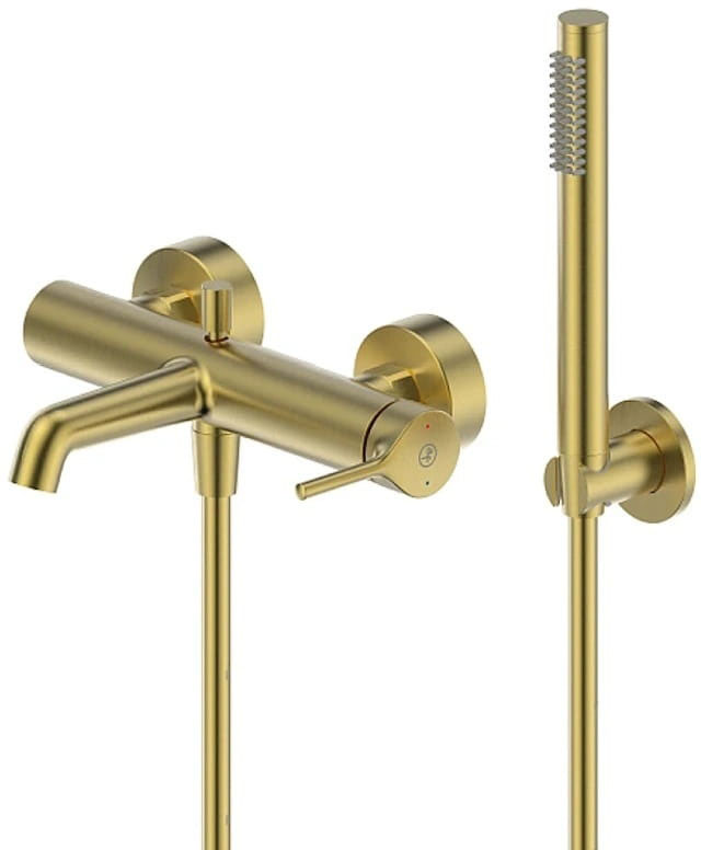 Смеситель для ванны KFA Armatura Silvia PVD Brushed Gold 2034-520-31