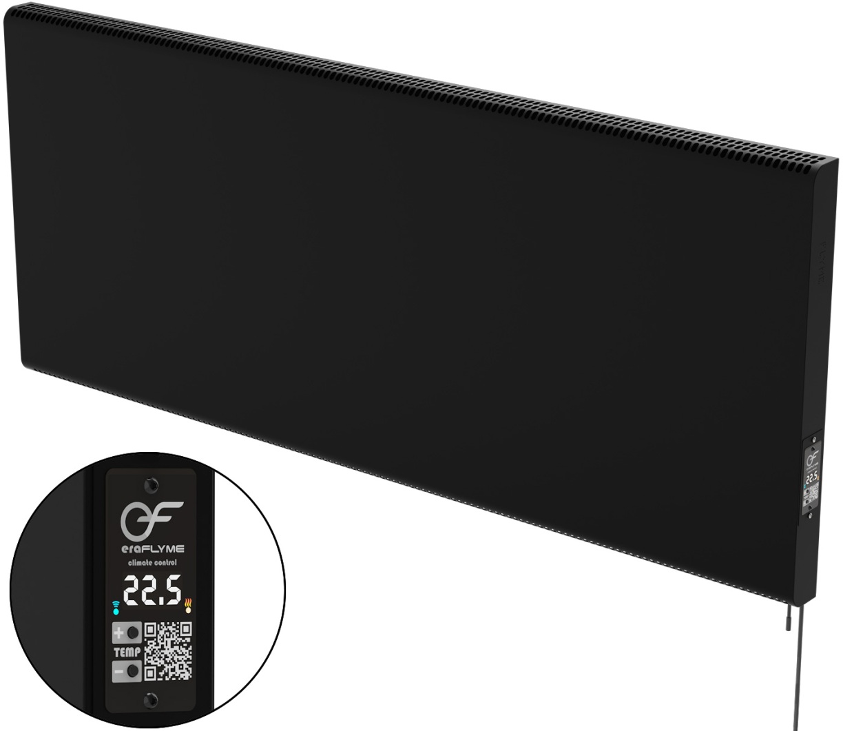в продаже Металлическая панель отопления Flyme Smart M1000, черная (F-MS1000B) - фото 3