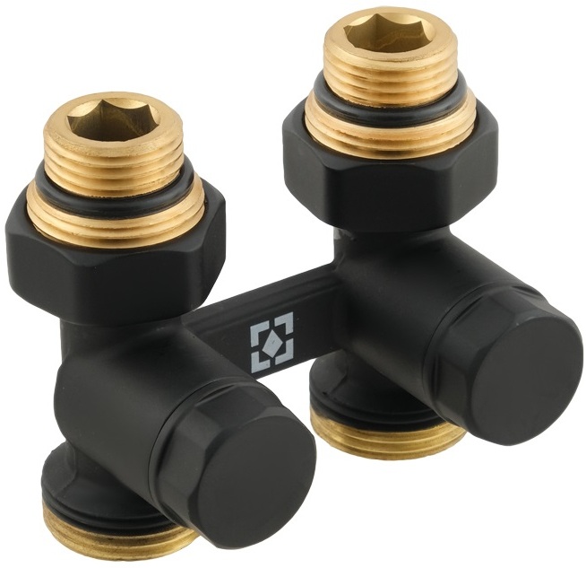 Комплект кранов с термоголовкой Raftec Black (DSHU11-B) цена 0 грн - фотография 2