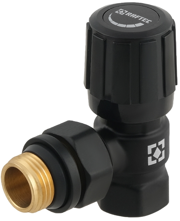 Клапан с ручной регулировкой Raftec 1/2"x1/2" Black (DVRK11-B) цена 0 грн - фотография 2