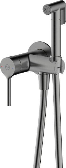 Змішувач для біде KFA Armatura Silvia PVD Brushed Gun Metal 2039-512-41