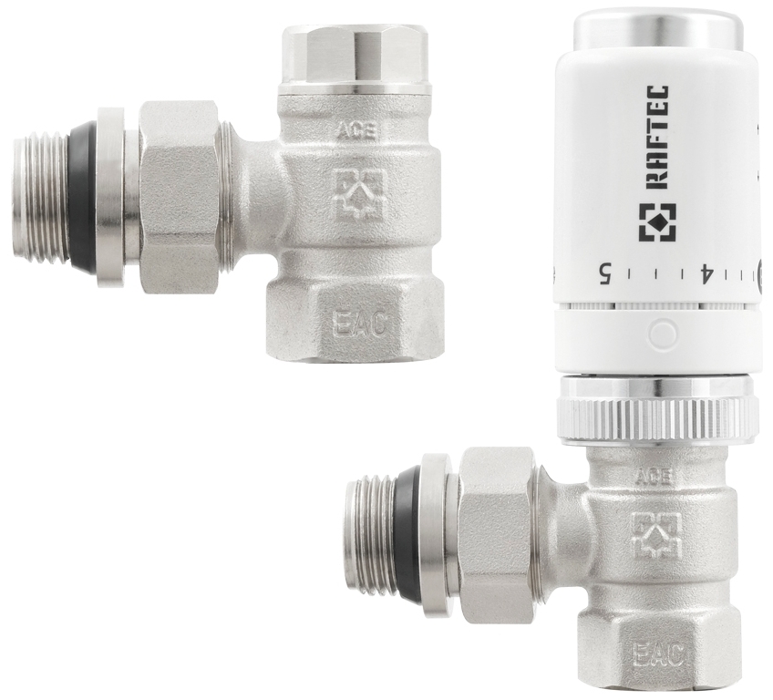 Комплект термостатических клапанов Raftec 1/2" (KTU 11) цена 0 грн - фотография 2
