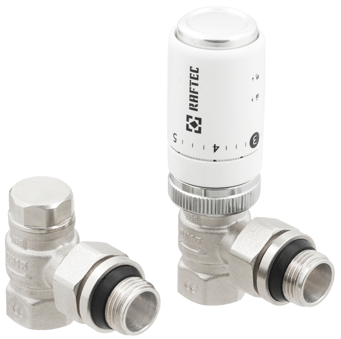 Комплект термостатических клапанов Raftec 1/2" (KTU 11)