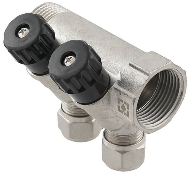 Коллектор с вентилями Raftec 3/4"x1/2" (KK02012) цена 791 грн - фотография 2