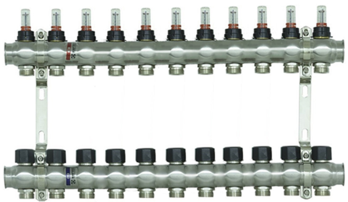 Распределительный коллектор Raftec Steel 1"x11 (RC03-11)