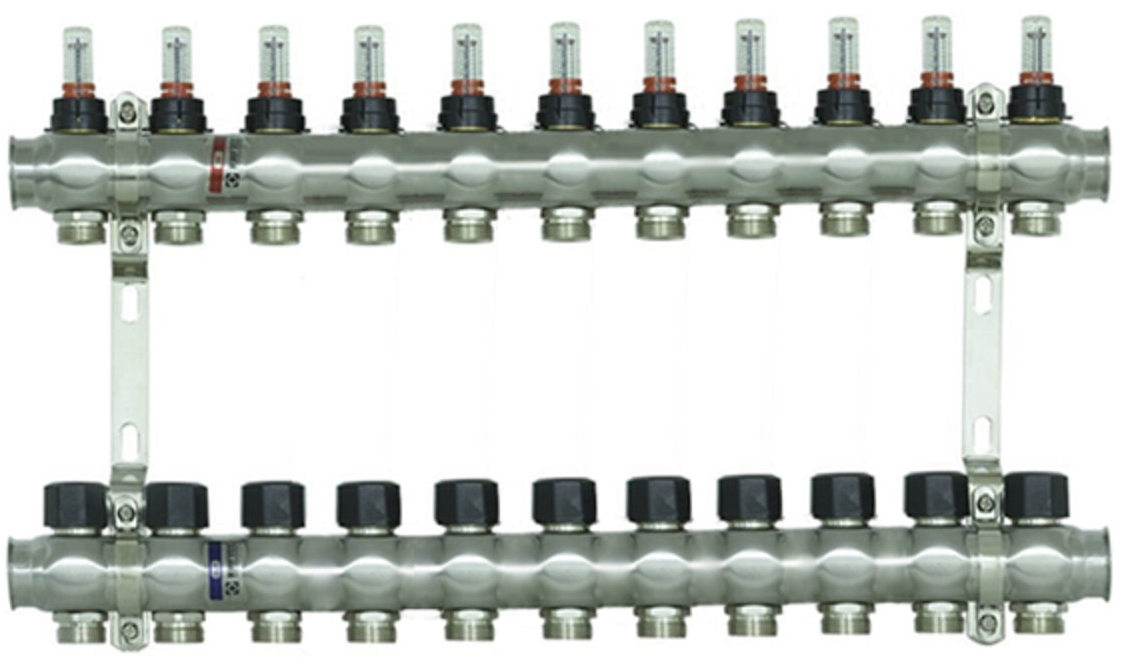 Распределительный коллектор Raftec Steel 1"x12 (RC03-12)