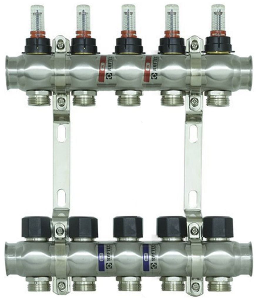 Распределительный коллектор Raftec Steel 1"x5 (RC03-05)