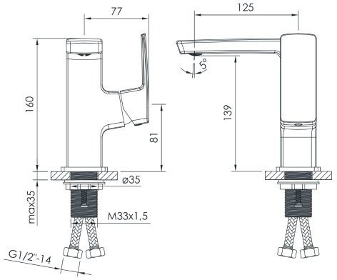 Imprese Grafiky ZMK1725150354 Габаритные размеры