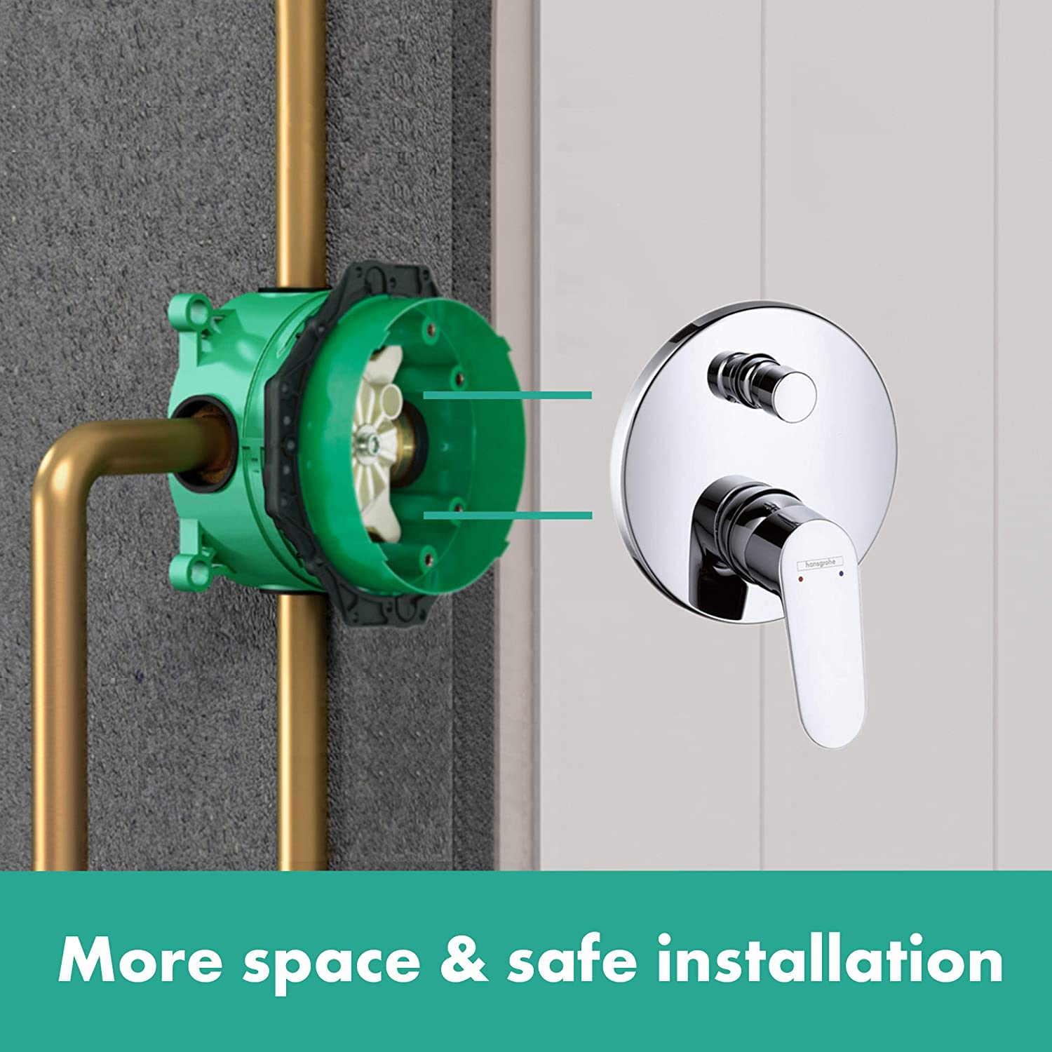 в продажу Прихована частина змішувача Hansgrohe Focus 31945000+01800180 - фото 3