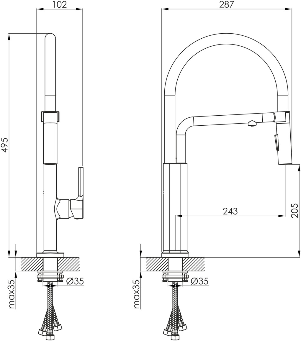 Imprese Kucera f03403410AD Габаритные размеры