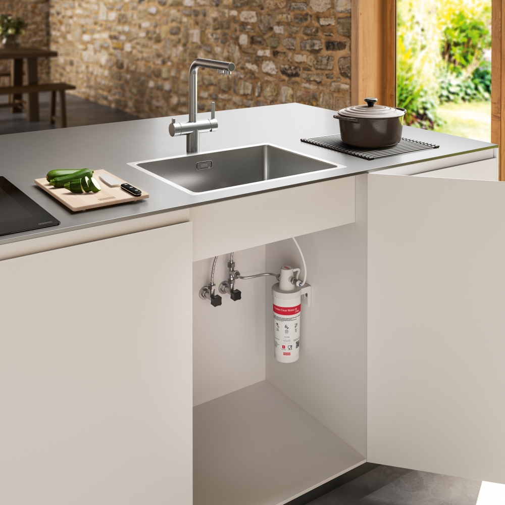 Смеситель для кухни Franke Atlas Neo Clear Water Pull Out Нержавеющая сталь (120.0758.155) цена 19968 грн - фотография 2