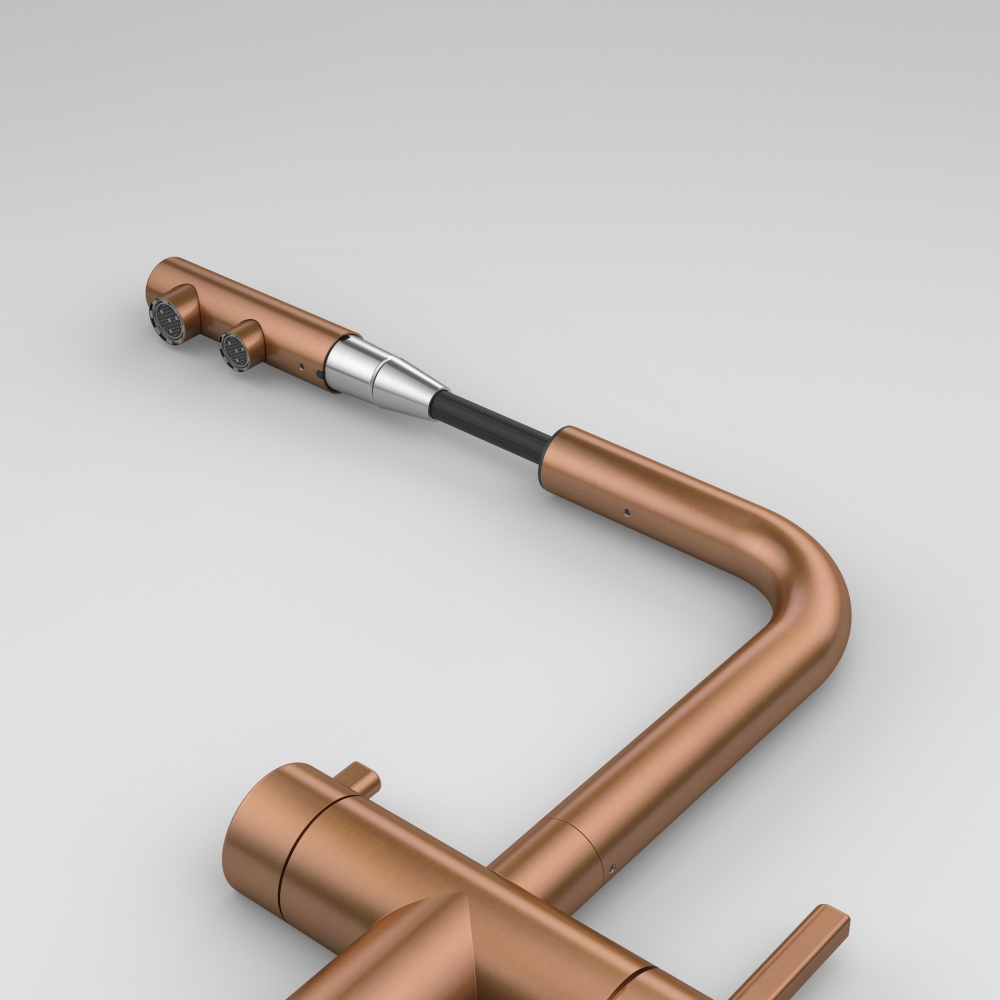 Смеситель для кухни Franke Atlas Neo Clear Water Pull Out Медь (120.0758.158) отзывы - изображения 5
