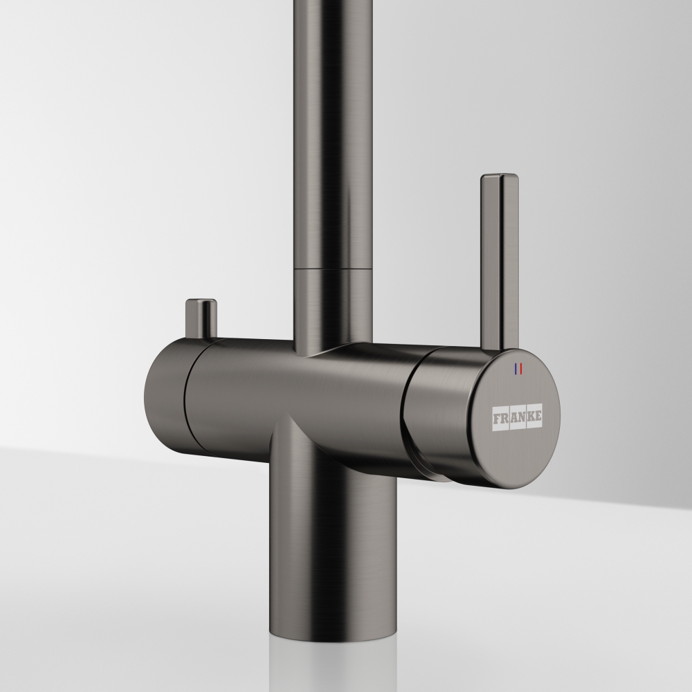 Смеситель для кухни Franke Atlas Neo Clear Water Pull Out Антрацит (120.0758.159) цена 23088 грн - фотография 2