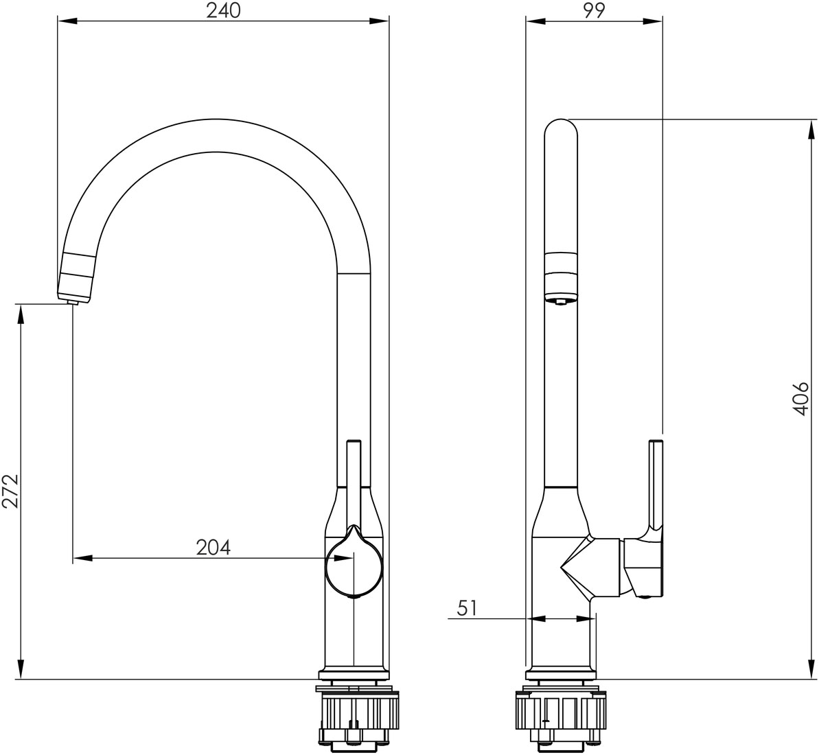 Imprese Kucera f03403410AC Габаритные размеры
