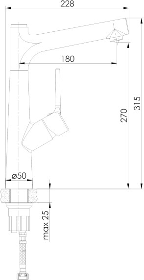 Imprese Praha f03405501AD Габаритні розміри