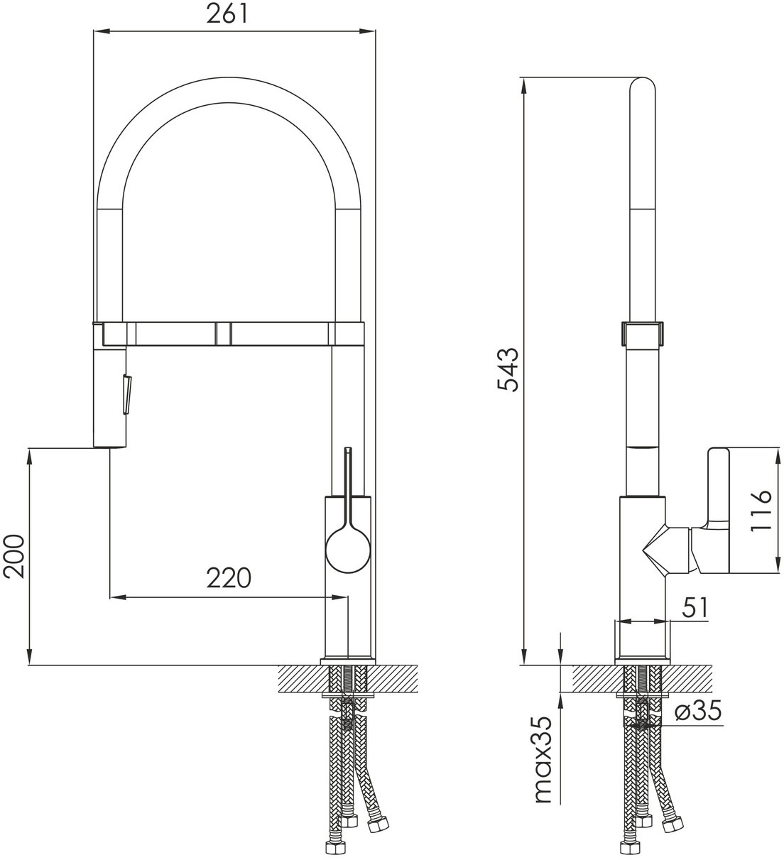 Imprese Boa WS ZMK382509345 Габаритні розміри