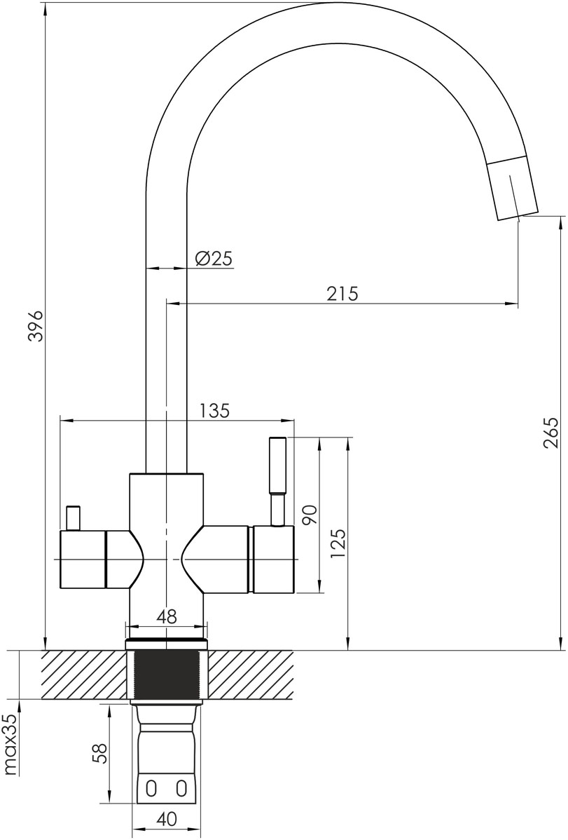 Imprese ARGO-S f03409016FS Габаритні розміри