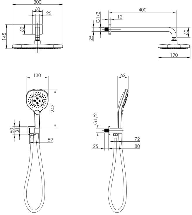 Imprese Bilovec f04000901AP Габаритні розміри
