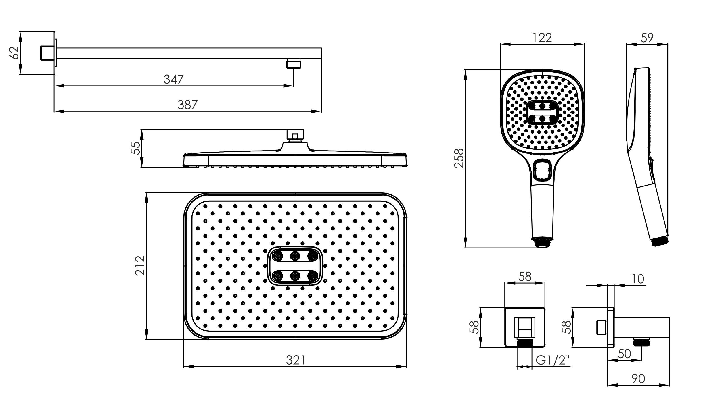 Imprese Bilovec f04000910AA Габаритні розміри