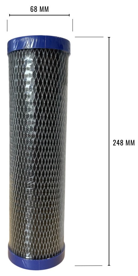 International Drops Karbo 9 3/4" 5 мкм Габаритные размеры