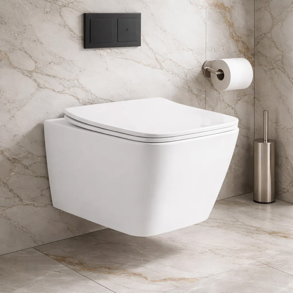 Унитаз подвесной Devit Balance Square DBS71051111W цена 6139 грн - фотография 2