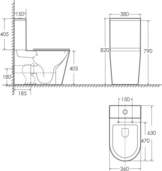 Imprese Laska c06203803 Габаритні розміри