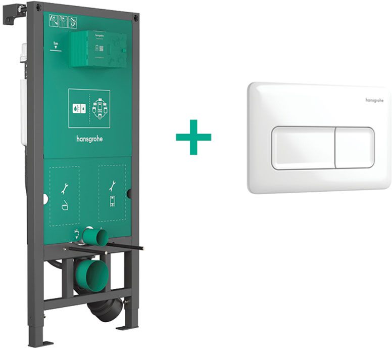 Інсталяція для унітаза Hansgrohe iFrame Universal + iFrame Original Q White 99001450