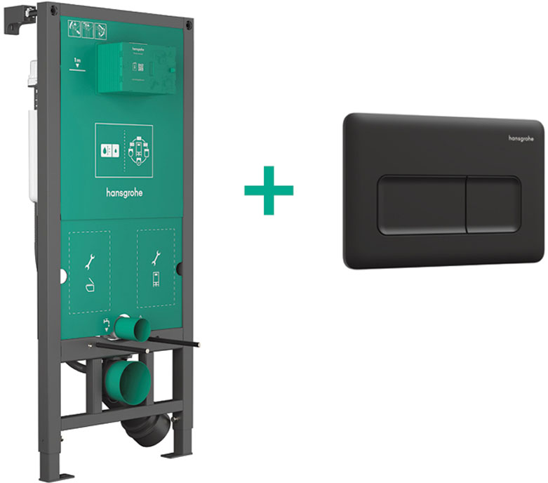 Інсталяція для унітаза Hansgrohe iFrame Universal + iFrame Original Q Black 99001670