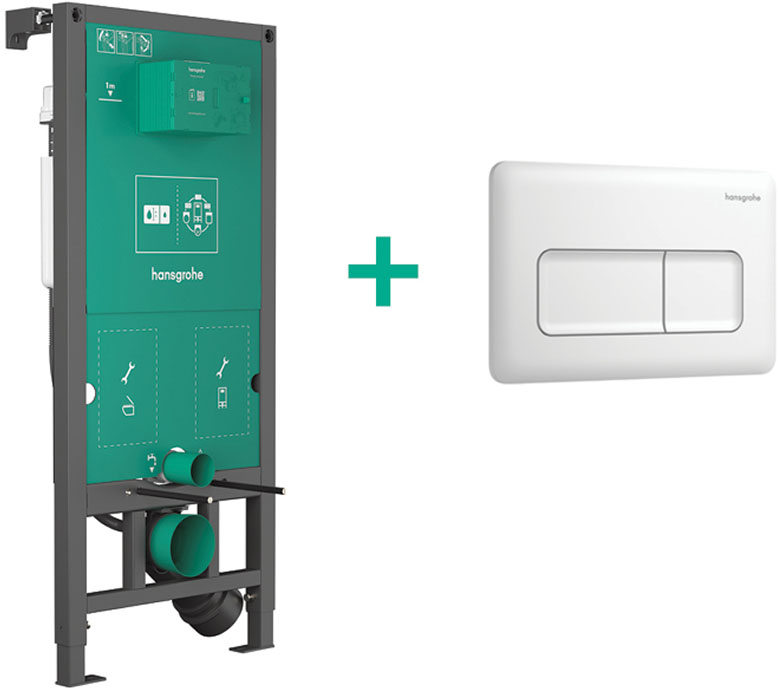 Інсталяція для унітаза Hansgrohe iFrame Universal + iFrame Original Q Matt White 99001700