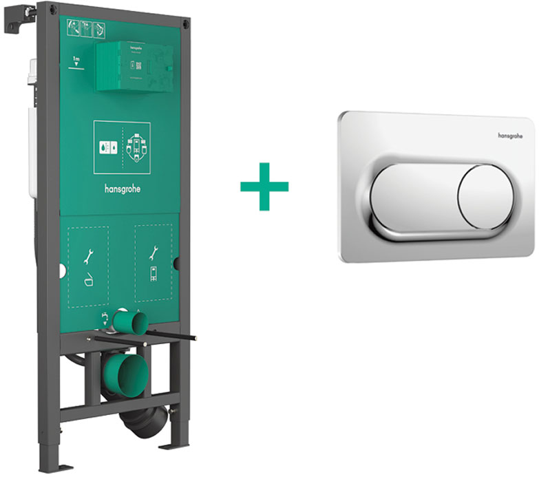 Інсталяція для унітаза Hansgrohe iFrame Universal + iFrame Original S Chrome 99002000