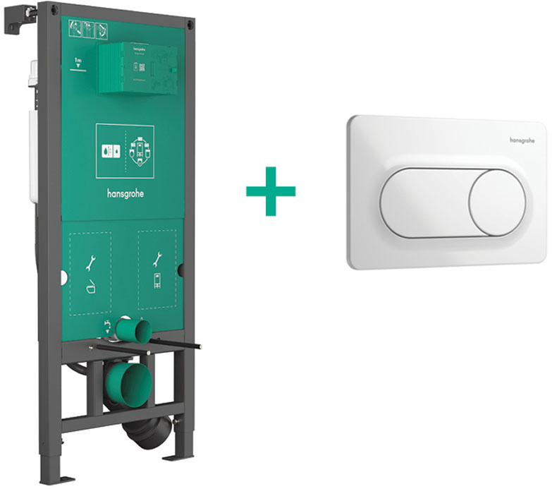 Інсталяція для унітаза Hansgrohe iFrame Universal + iFrame Original S White 99002450