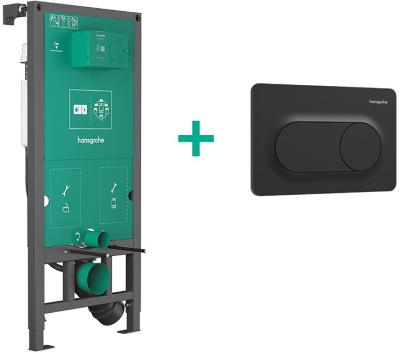 Інсталяція для унітаза Hansgrohe iFrame Universal + iFrame Original S Black 99002670