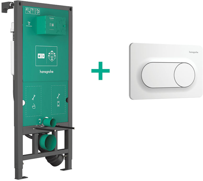 Інсталяція для унітаза Hansgrohe iFrame Universal + iFrame Original S Matt White 99002700