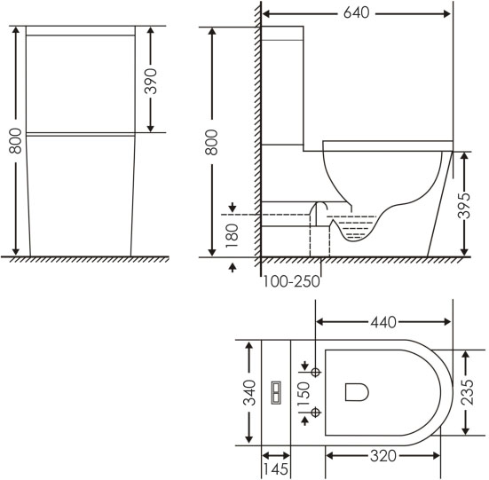 Imprese Malse c06504500 Габаритні розміри