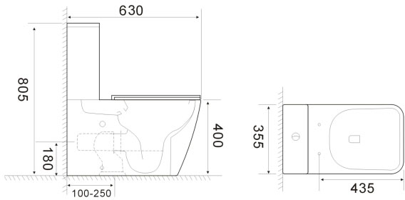 Imprese Bilovec с06500900 Габаритные размеры