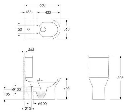 Imprese Vyskov New Rimless i11337 Габаритные размеры