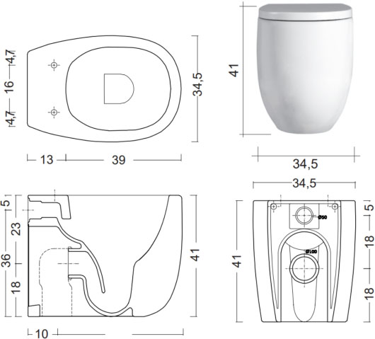 Nic Design Milk (003716013) Габаритные размеры