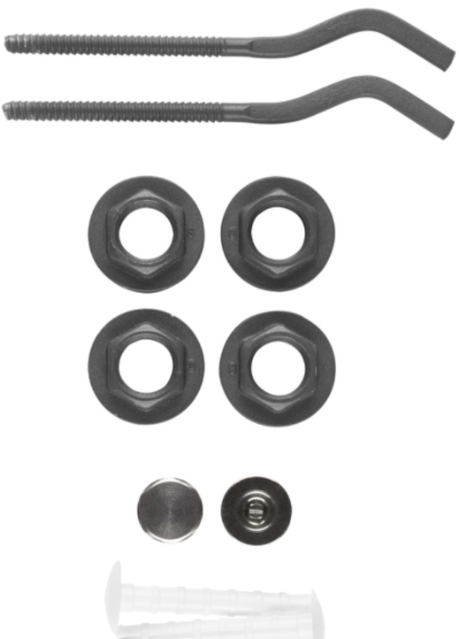 Монтажний комплект KFA Armatura для радіатора 1"x1/2", графіт (878-200-61) ціна 1237 грн - фотографія 2