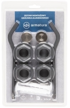 Инструкция монтажный комплект KFA Armatura для радиатора 1"x1/2", графит (878-200-61)