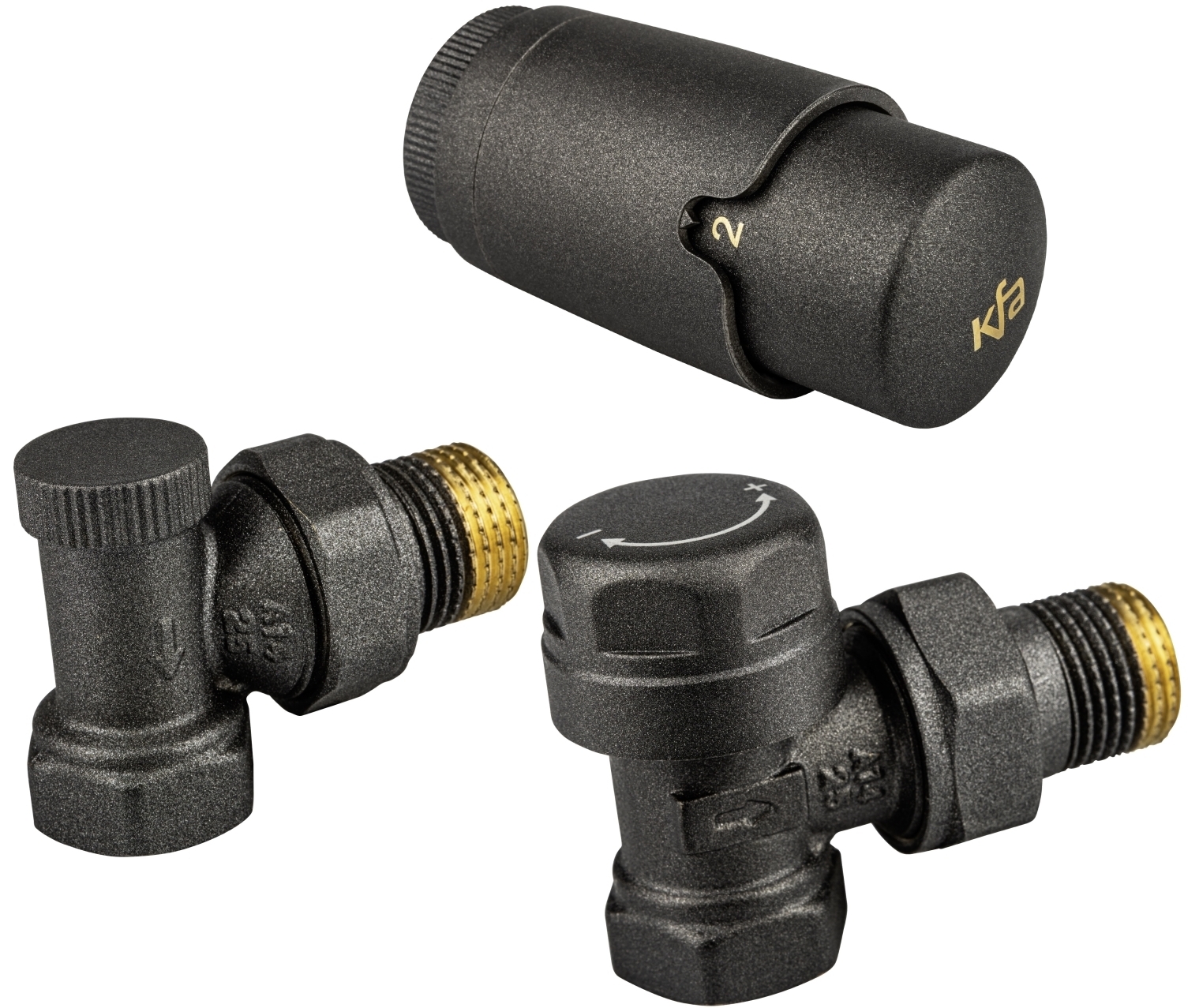 KFA Armatura Komfort Pro угловой, графит (757-130-61-BL)