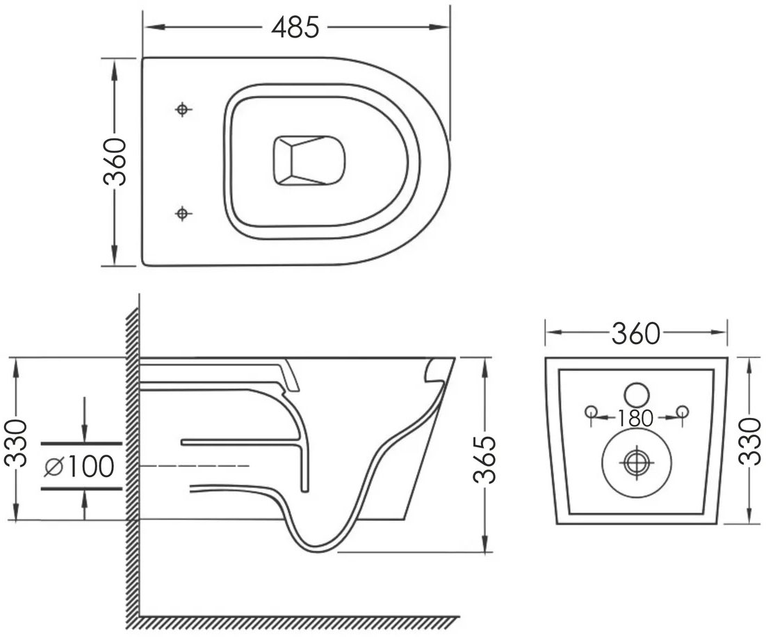 Imprese Dobry c06822200 Габаритні розміри