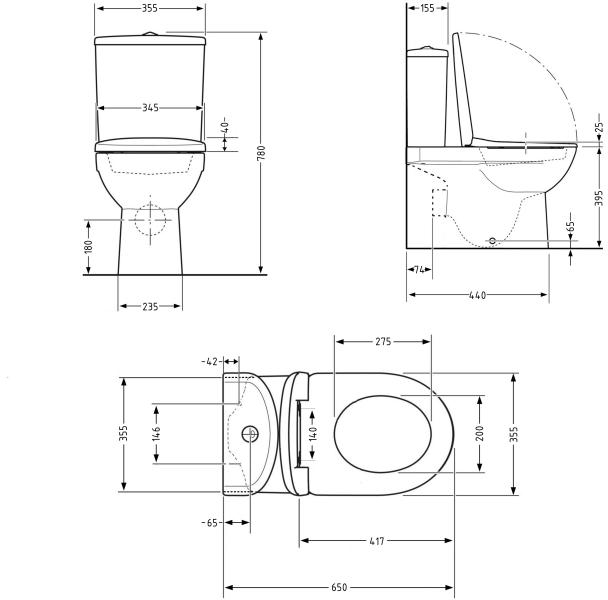 Q-Tap Presto QTPRE27W51022 Габаритні розміри