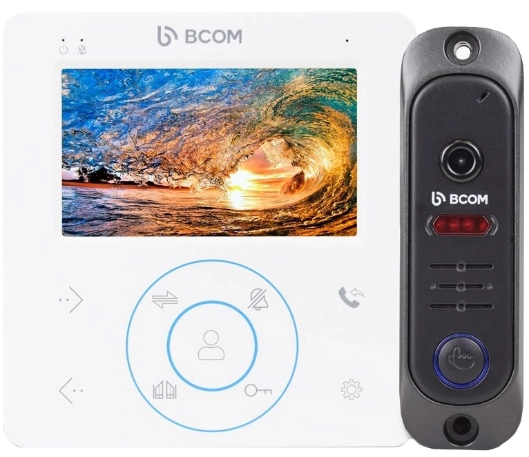 Комплект видеодомофона Bcom BD-480 Kit White